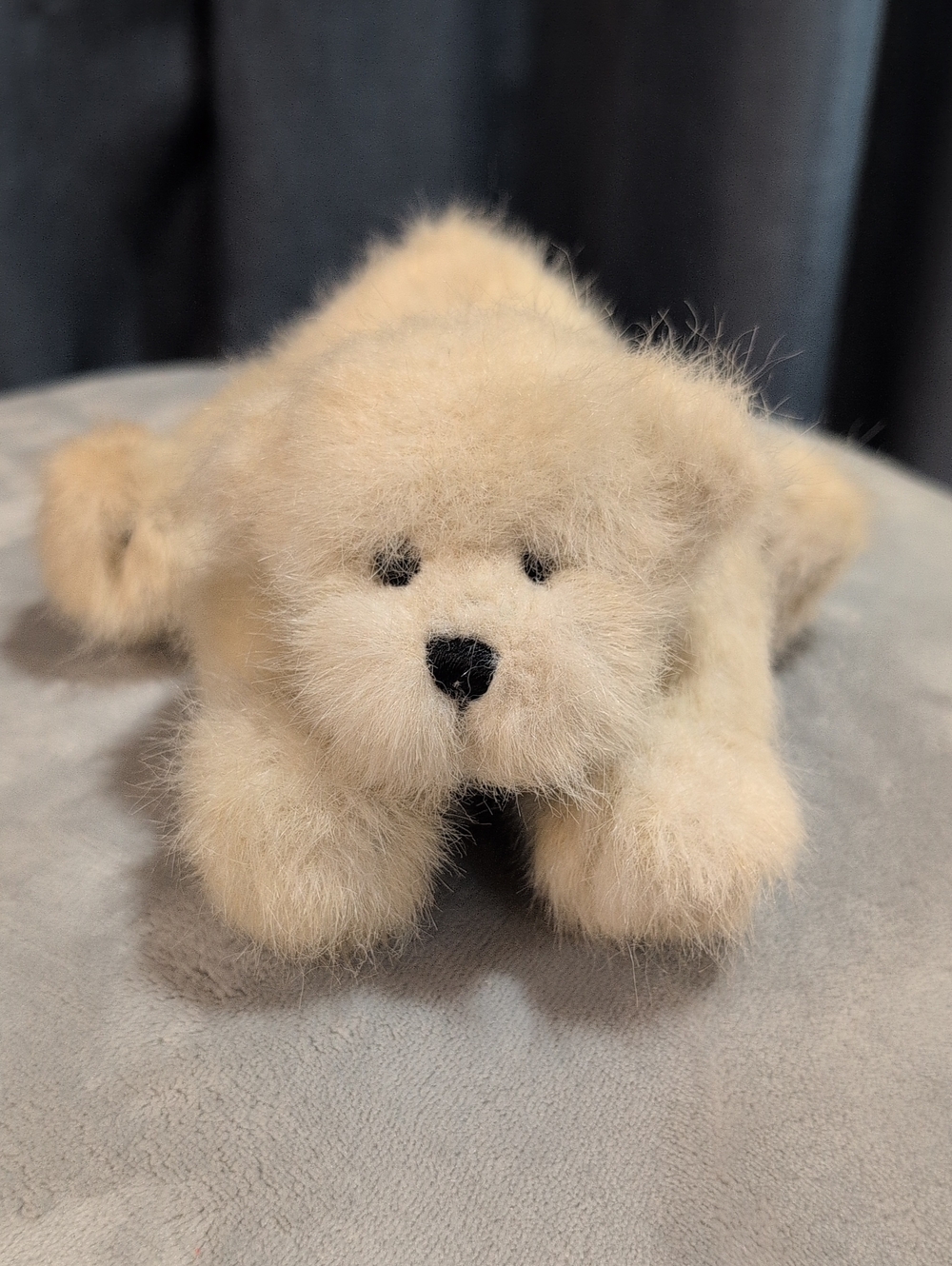 Bearington Collection "Snow Shoe" Dog Plush Stuffed Animal with Collar & Bell